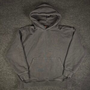 Nike Air Jordan Men's Dark Gray Wordmark Pullover Hoodie FJ1966 045 Size XL